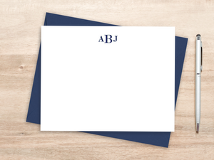 Personalized Notecard Set - Bold, Traditional Monogram