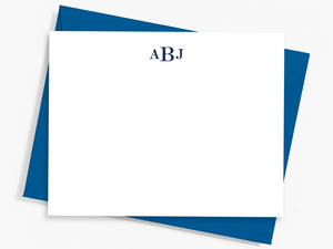 Personalized Notecard Set - Bold, Traditional Monogram