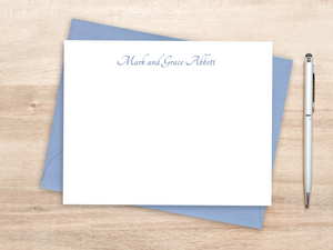 Personalized Notecard Set - Calligraphy Name