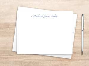 Personalized Notecard Set - Calligraphy Name