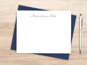 Personalized Notecard Set - Calligraphy Name