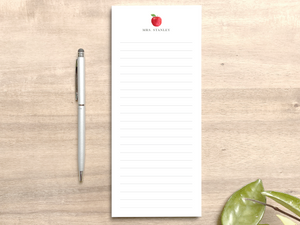 Personalized Lined List Notepad - Apple Design