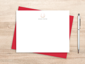 Personalized Notecard Set - Baseball Design