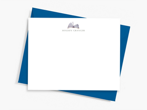 Personalized Notecard Set - Book Design