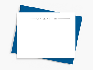 Personalized Notecard Set - Professional Split Line