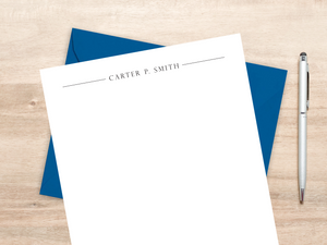 Personalized Letterhead - Professional Split Line