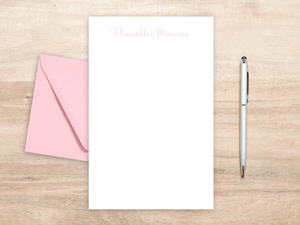 Personalized Letterhead - Fine, Elegant Script Name