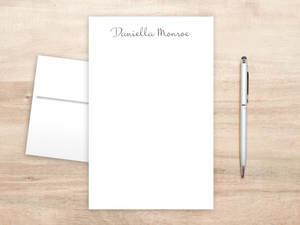 Personalized Letterhead - Fine, Elegant Script Name