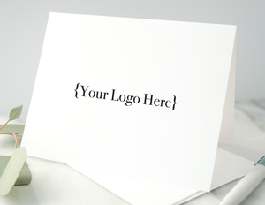 Personalized Folded Stationery - Printed with Your Logo