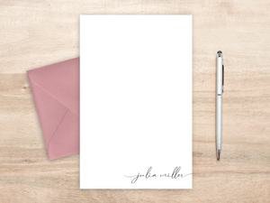 Personalized Letterhead - Script Name Signature