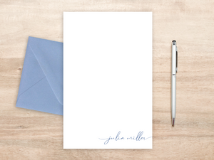 Personalized Letterhead - Script Name Signature