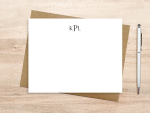 Personalized Notecard Set - Traditional Monogram