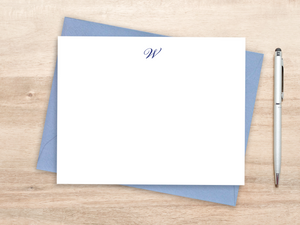 Personalized Notecard Set - Single Script Initial