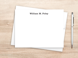 Personalized Notecard Set - Bold Name