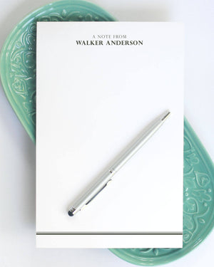 Personalized Large Notepad - Professional Name and Lines