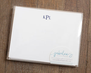 Personalized Notecard Set - Traditional Monogram