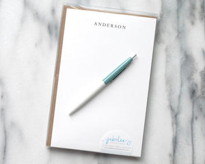 Personalized Letterhead - Professional All-Caps Name