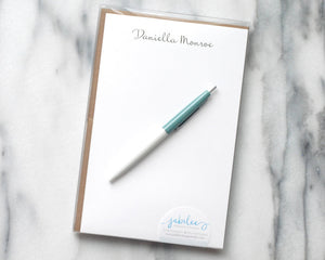 Personalized Letterhead - Fine, Elegant Script Name