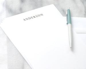 Personalized Letterhead - Professional All-Caps Name