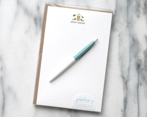 Personalized Letterhead - Farmhouse Watercolor