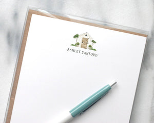 Personalized Letterhead - Farmhouse Watercolor