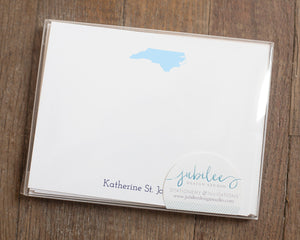 Personalized Notecards - Custom State Map Stationery