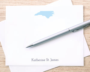 Personalized Notecards - Custom State Map Stationery