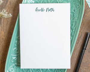 Personalized Notepad - Modern Brush Script Name